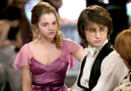 <p>Emma Watson as Hermione Granger and Daniel Radcliffe as Harry Potter in Warner Bros. Pictures' Harry Potter and the Goblet of Fire - 2005</p>