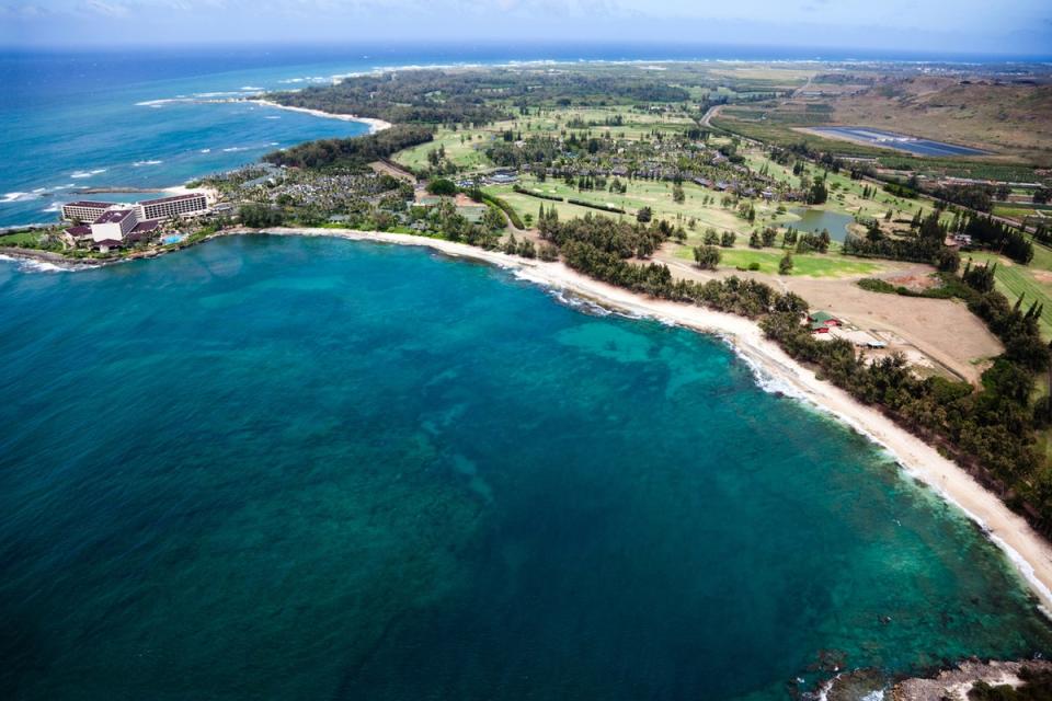 Turtle Bay, with the hotel itself on the left (Getty Images/iStockphoto)