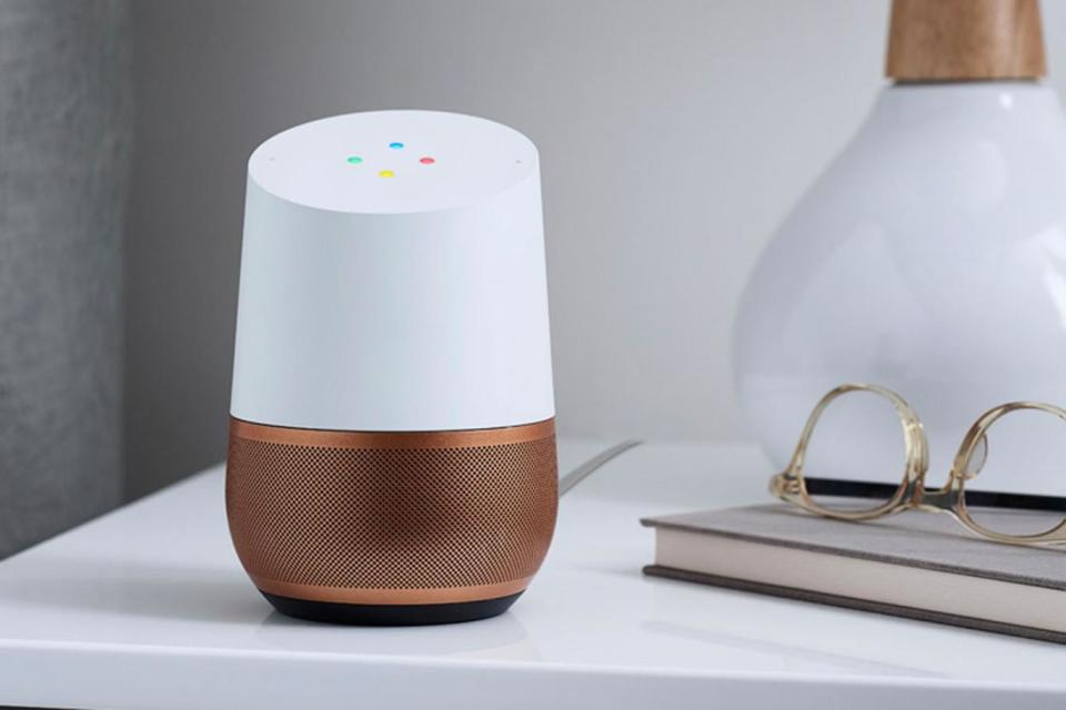 The Google Home features the Google Assistant, a smart AI to help out around the home (Google)