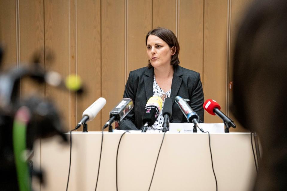 Katrin Frauenkron, Staatsanwältin, spricht auf einer Pressekonferenz in der Berliner Staatsanwaltschaf zu der Festnahme des mutmaßlichen Serienvergewaltigers.<span class="copyright">dpa</span>