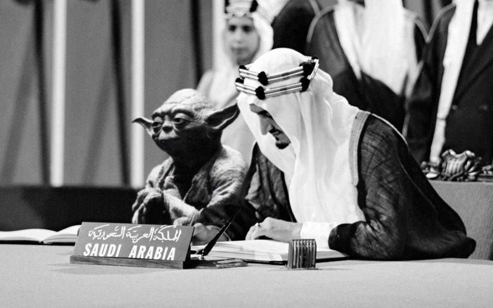 The photograph of King Faisal and the Star Wars character ended up in a history textbook - Abdullah al-Shehri 