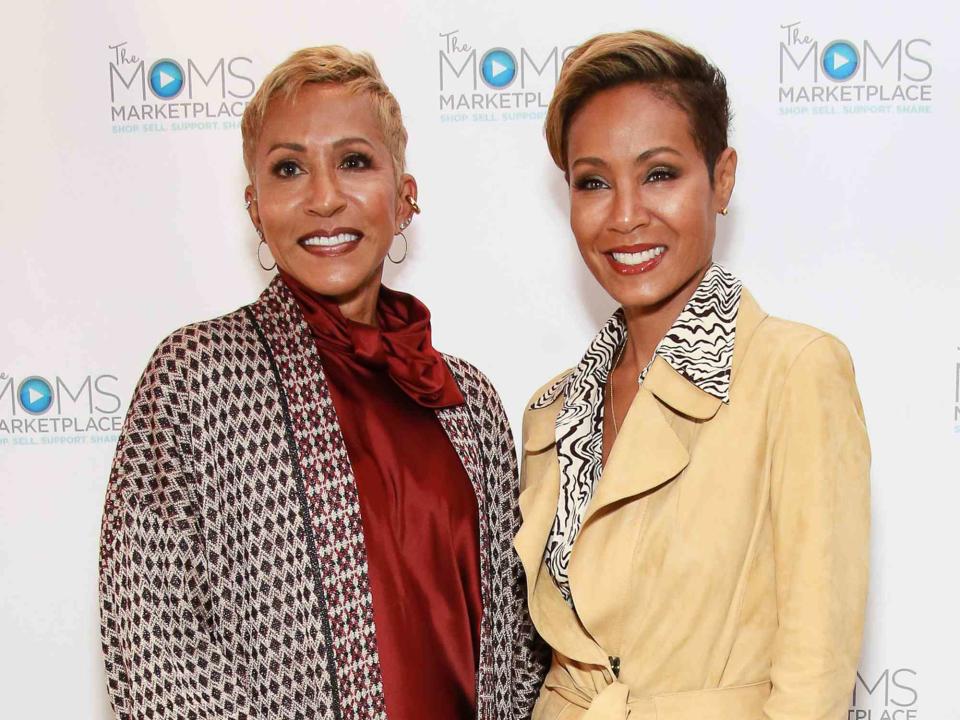 <p>Jason Mendez/Getty</p> Adrienne Banfield-Norris and Jada Pinkett Smith on Oct. 23, 2018, in New York City