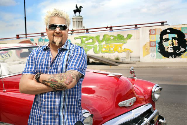 <p>Food Network</p> Guy Fieri on Food Network's Diners, Drive-Ins, and Dives.