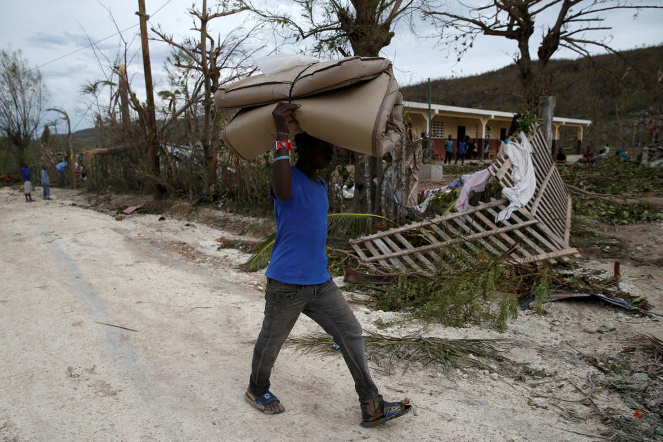 Hurricane Matthew batters Haiti and large parts of the Caribbean