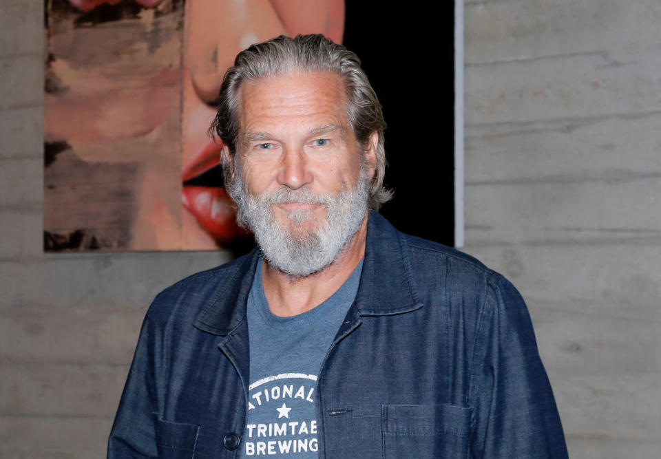 Jeff Bridges has revealed he has been diagnosed with lymphoma, pictured in October 2019. (Getty Images)