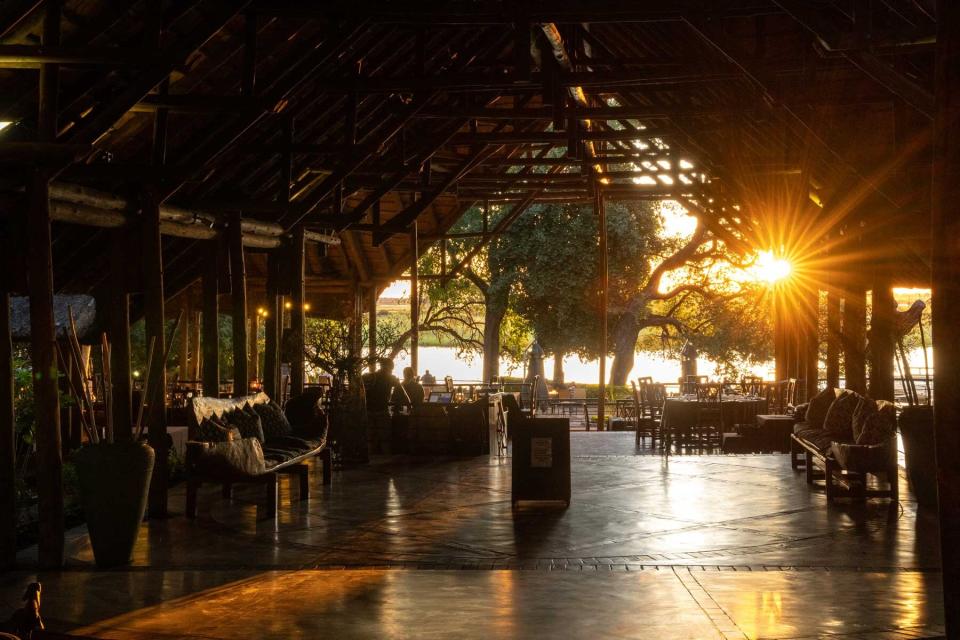 Sunset from Chobe Safari Lodge