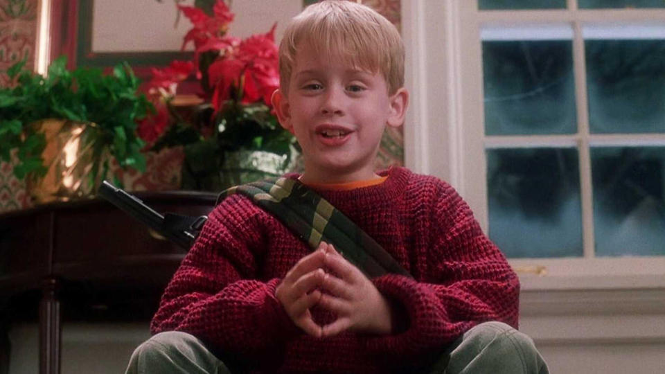 Macaulay Culkin in festive classic 'Home Alone'. (Credit: Fox)