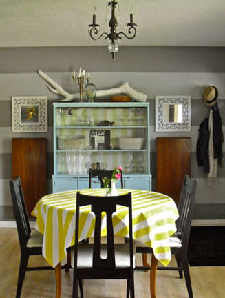 Striped Round Tablecloth