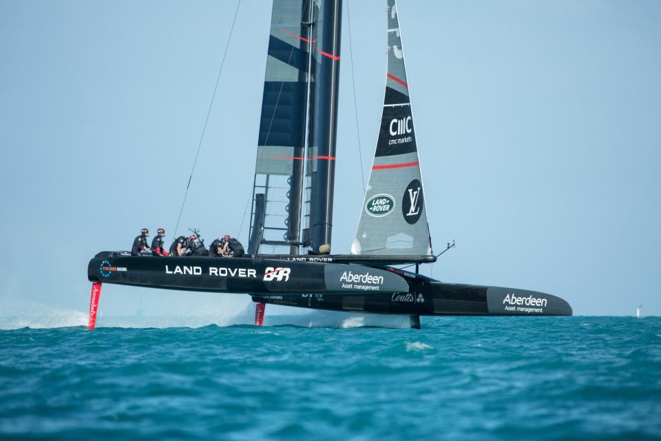 The Land Rover BAR R1 Race Boat