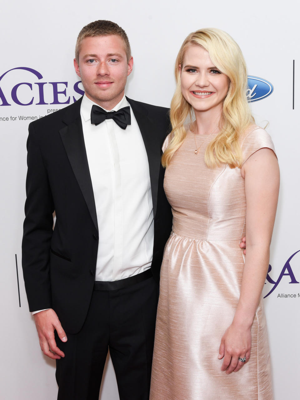 Smart and husband Matthew Gilmour.  (Photo by Presley Ann/WireImage)