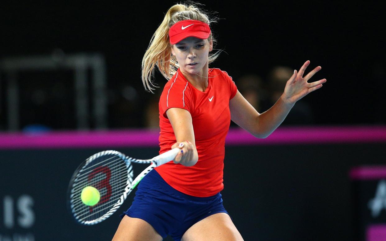Katie Boulter has been drawn against 23rd seed Donna Vekic but is unlikely to play - Getty Images Europe