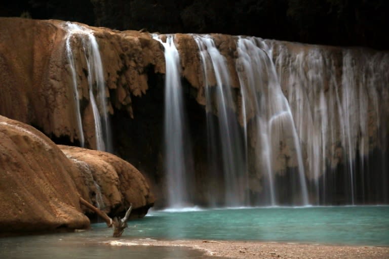 Using shovels and pickaxes, local people partially restored the riverbed to its original course, bringing back a trickle of the famously bright blue water