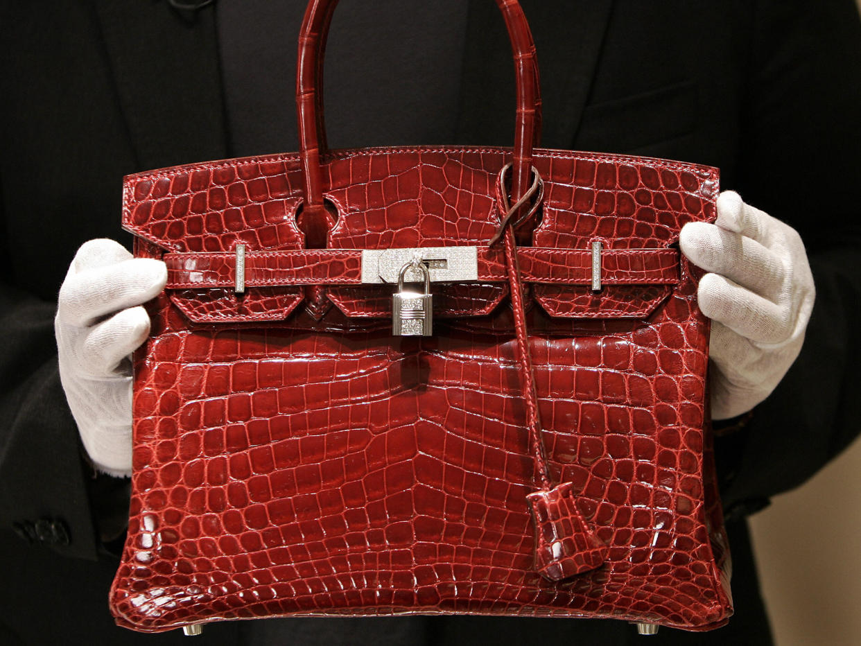 An Hermes Brikin bag: Getty