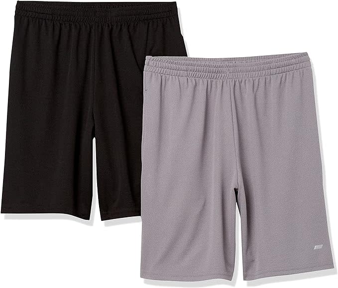 Shorts o pantalones cortos de ajuste holgado para hombre Amazon Essentials, paquete de 2