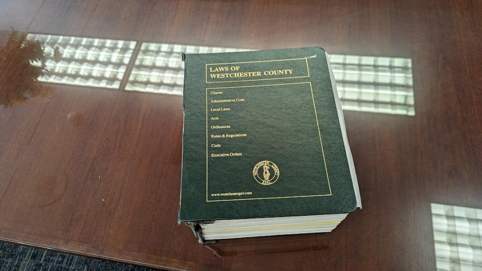 In the Laws of Westchester County, you'll find that county legislators can't send out taxpayer-financed newsletters after they submit petitions to become candidates in the spring. Legislators say a resolution passed four years ago, which that did not amend the County Code, let's them send out the mailings in September.