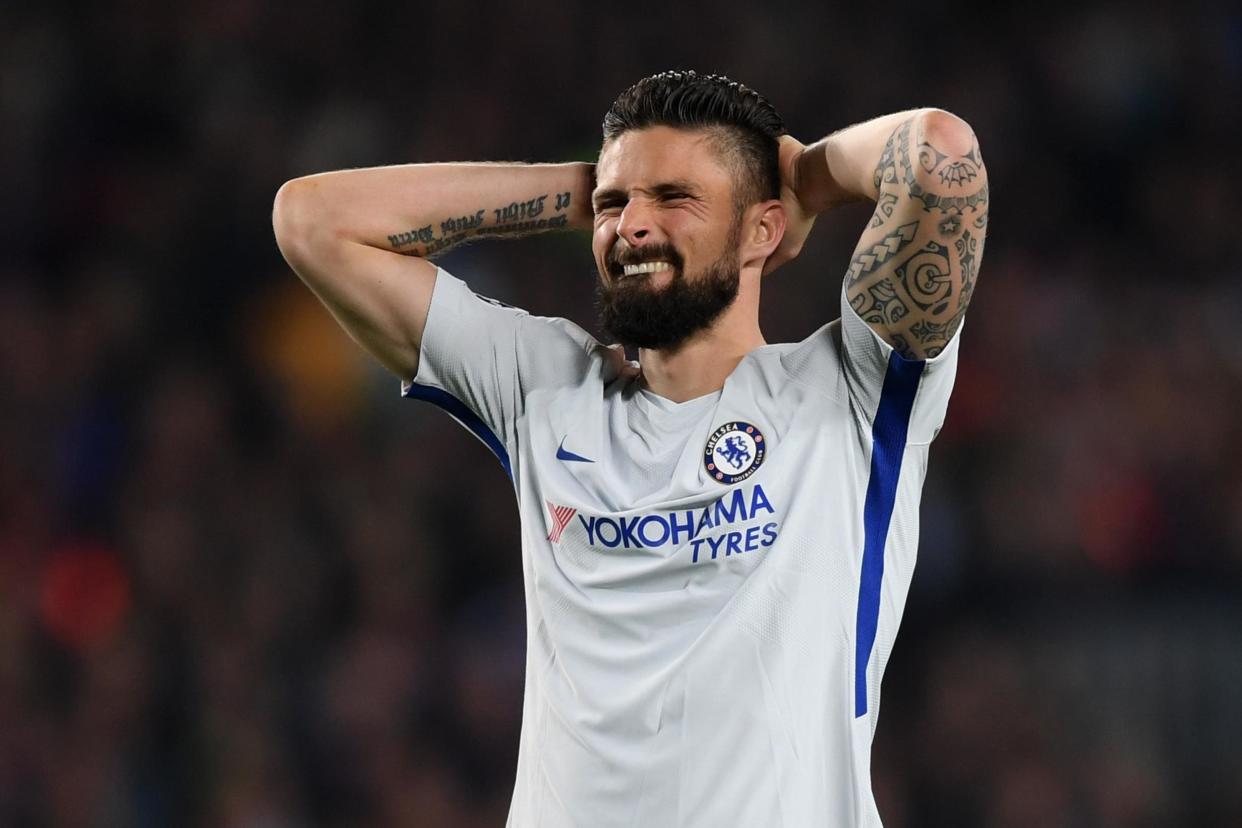 Ambitions | Olivier Giroud thought he would have scored more goals at Chelsea by now: Shaun Botterill/Getty Images