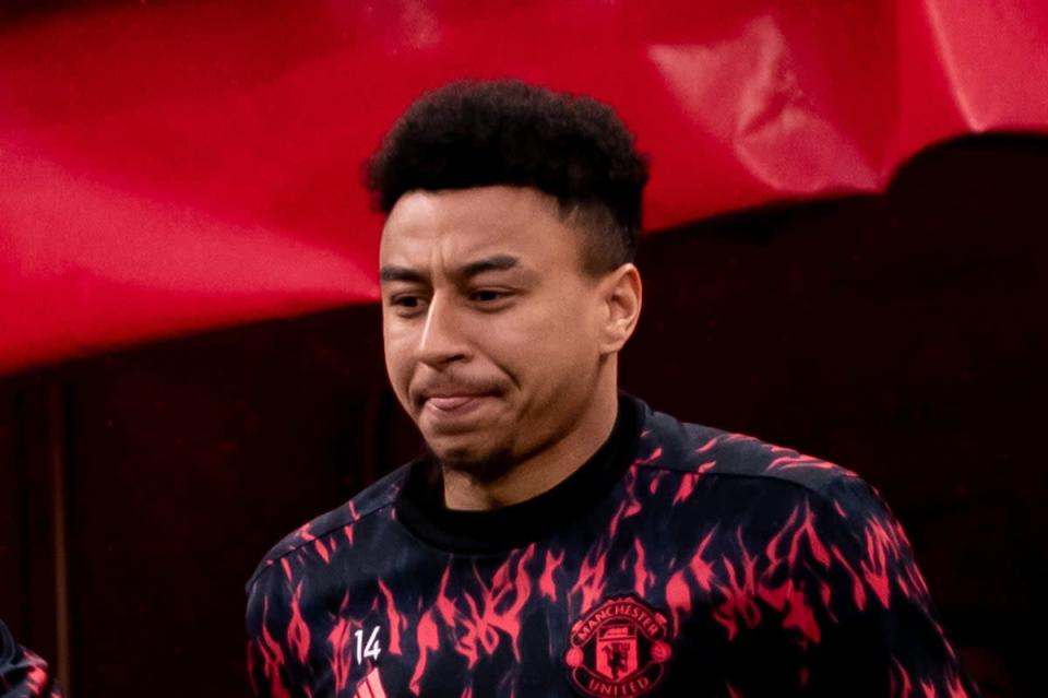Jesse Lingard has been delaying a decision of his future. (Manchester United via Getty Images)