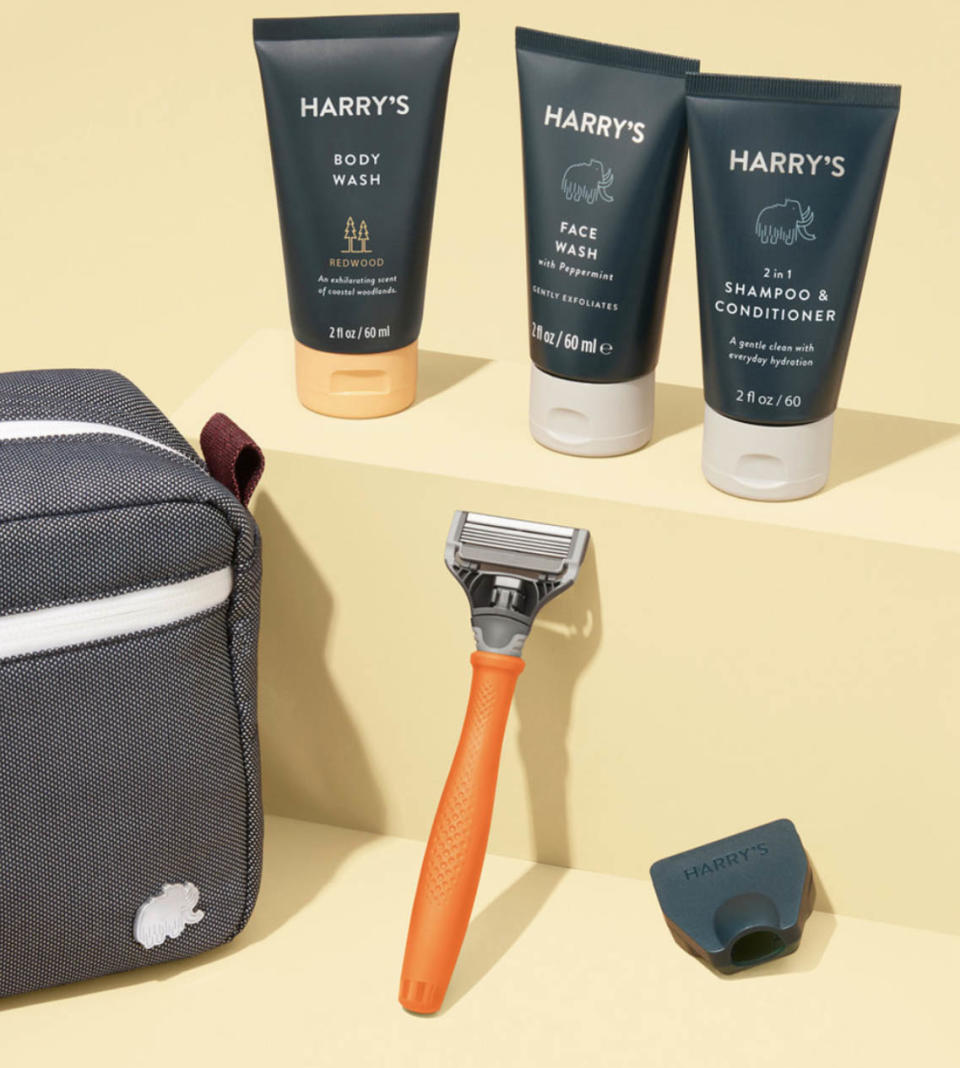 best fathers day gifts, harrys shower and shave travel kit