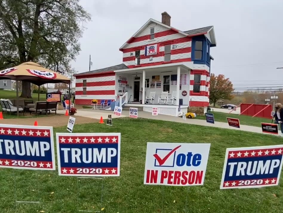 At least 1,500 people reportedly stand in line at the house each day on the weekend. (York Daily Record)