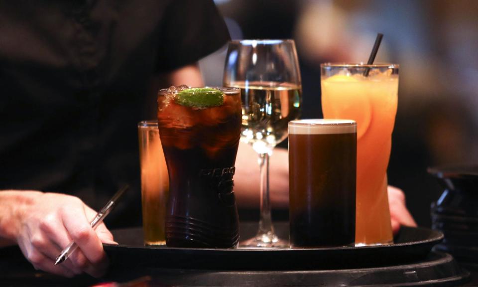 <span>The average cost per person of alcohol harm was calculated as £485 a year, rising to £562 in the north-east.</span><span>Photograph: Bloomberg/Getty Images</span>