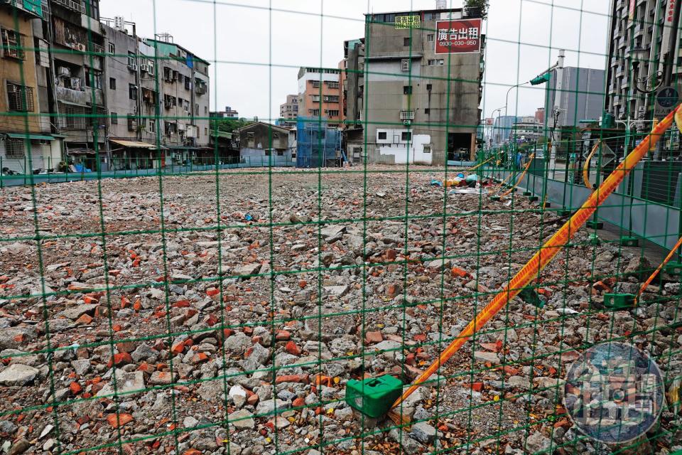 龍邦公司的西園路都更案所在地，已經拆除地上物。