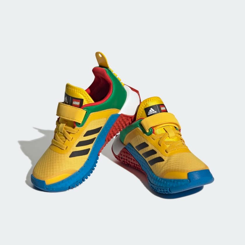 Kids Sportswear Adidas DNA X LEGO® Elastic Lace And Top Strap Shoes. (Photo: Adidas SG)