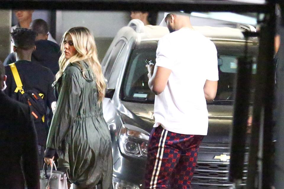 Khloé and Tristan meet up with Kendall Jenner for a night out clubbing. (Photo: Backgrid)