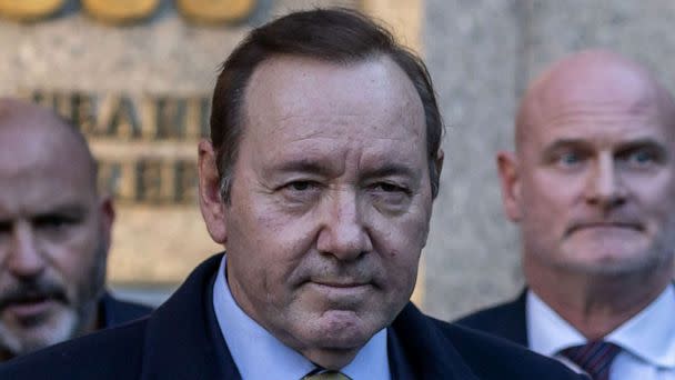 PHOTO: US actor Kevin Spacey leaves United Sates District Court for the Southern District of New York on October 20, 2022 in New York City.  (Yuki Iwamura/AFP via Getty Images)