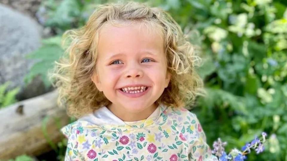 Juniper, a 4-year-old preschooler of Pine Top Montessori in Pollock Pines, was one of five children injured, three seriously, when a van struck preschoolers in a crosswalk on Pony Express Trail on Wednesday morning, May 31, 2023. Juniper is being treated at a hospital for brain trauma.