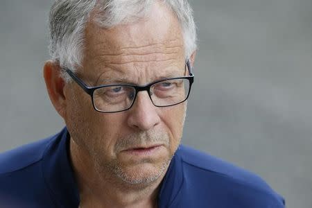 Football Soccer - Euro 2016 - Iceland Training - Complexe Sportif d'Albigny, Annecy-le-Vieux, France - 30/6/16 - Iceland's coach Lars Lagerback during a training. REUTERS/Robert Pratta