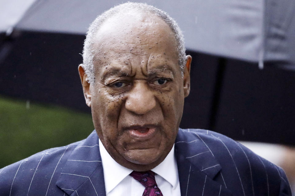 FILE - Bill Cosby arrives for a sentencing hearing following his sexual assault conviction, Sept. 25, 2018, at the Montgomery County Courthouse in Norristown, Pa. When New York's Adult Survivors Act expired on Friday, Nov. 24, 2023, more than 3,700 legal claims had been filed, with many of the last few coming against big-name celebrities, such as Cosby, and a handful of politicians. (AP Photo/Matt Rourke, File)