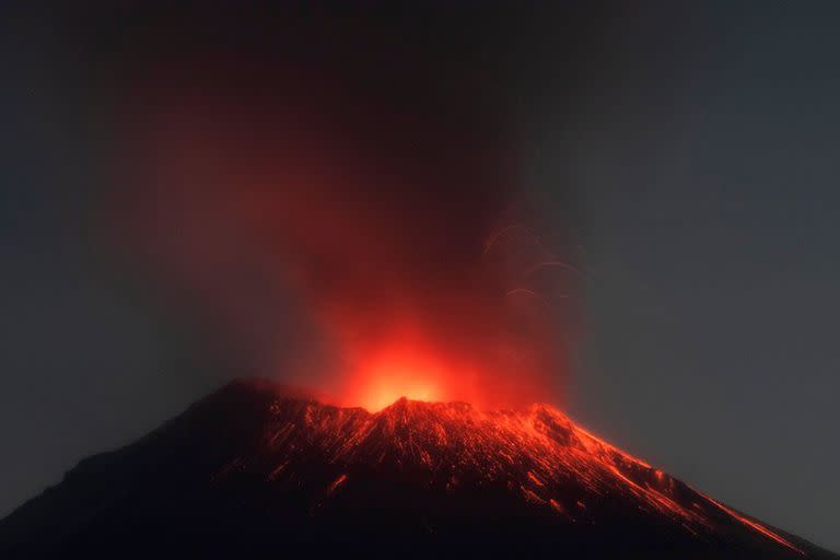 El Popocatépetl en mayo pasado