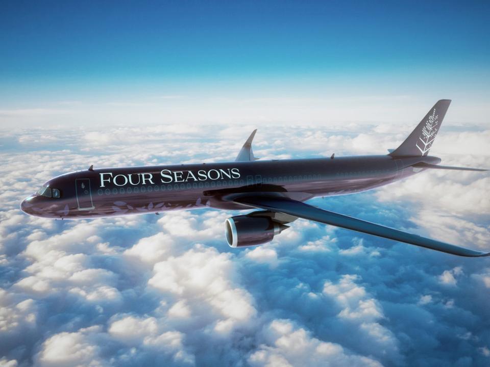 Four Seasons' private jet.
