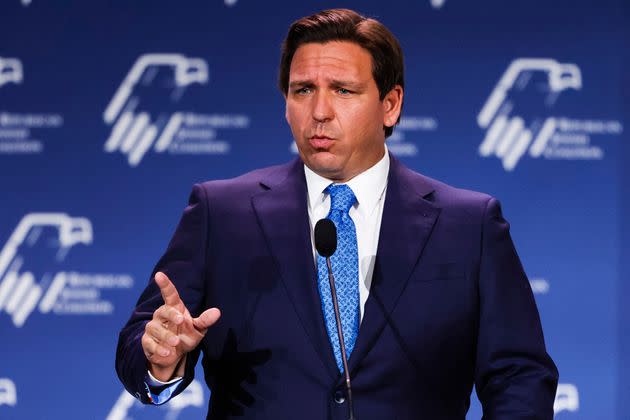 Florida Gov. Ron DeSantis, like Donald Trump, 