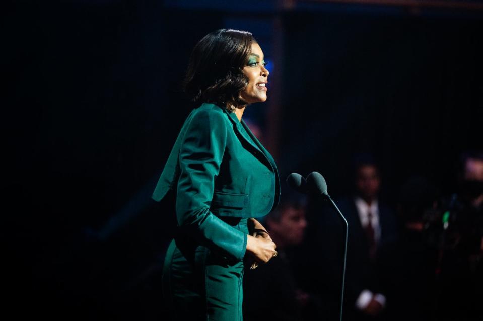 Host and honoree Taraji P. Henson at the TIME100 Gala at Jazz at Lincoln Center in New York City, on April 25, 2024.<span class="copyright">Nina Westervelt for TIME</span>