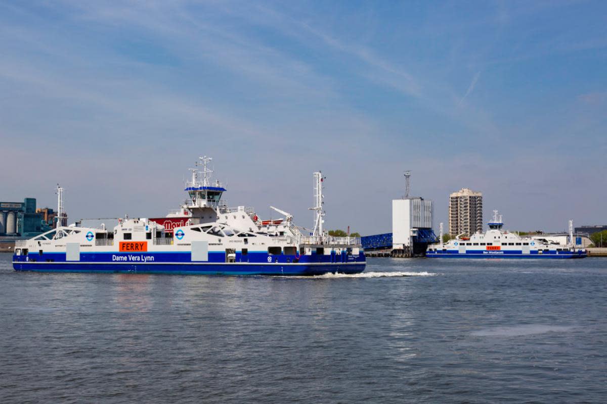 Woolwich Ferry now offers DOUBLE the service at the weekend with TWO ferries <i>(Image: TfL)</i>