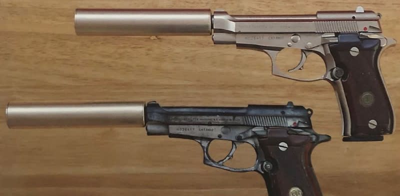 Detectives are appealing for information after five deactivated guns used in James Bond movies were stolen from a residential address in Enfield