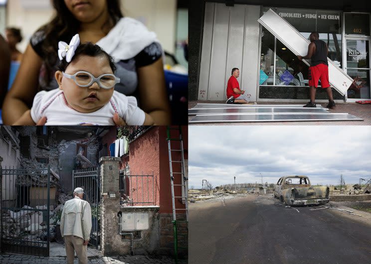 Zika, Hurricane Matthew, Italian earthquakes, and the Fort McMurray fire were some of 2016's low points. Photos from Getty Images