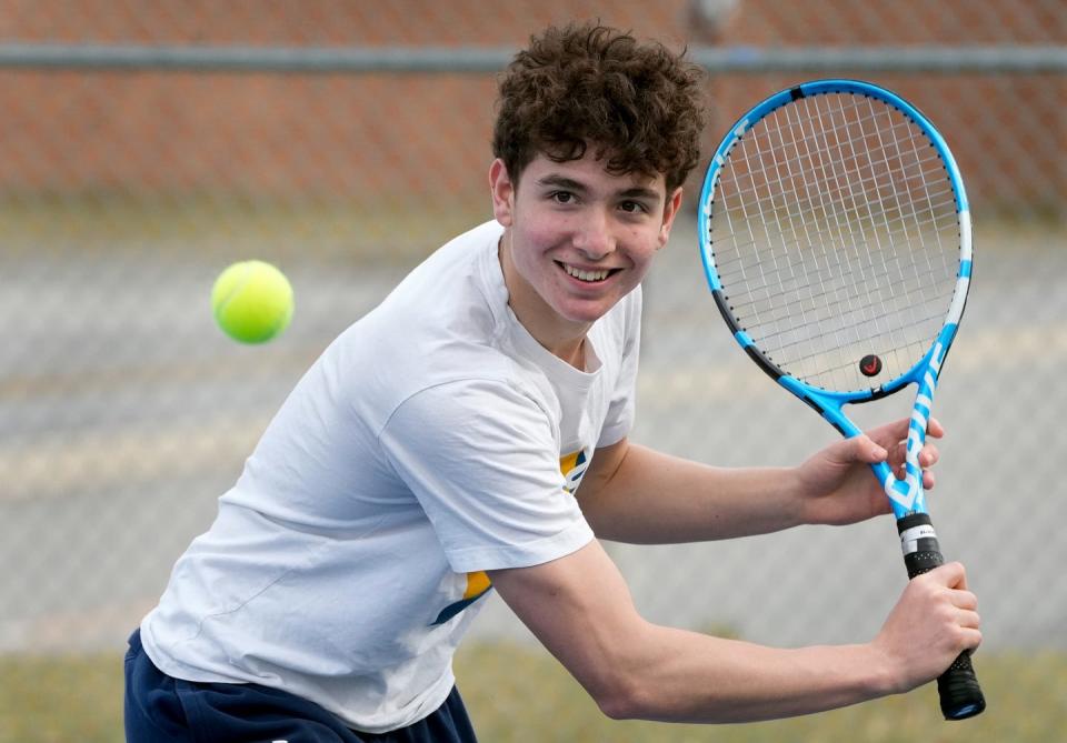 After missing last spring's state tourney, Lincoln's Camden DiChiara is ready to give it a go this spring as the No. 2 seed in the RIIL Boys Singles State Championship, which starts on Saturday at Slater Park.