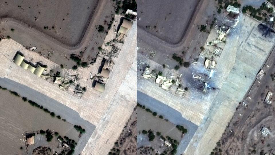 Houthi sites before and after US-led airstrikes captured by satellite (Ap)