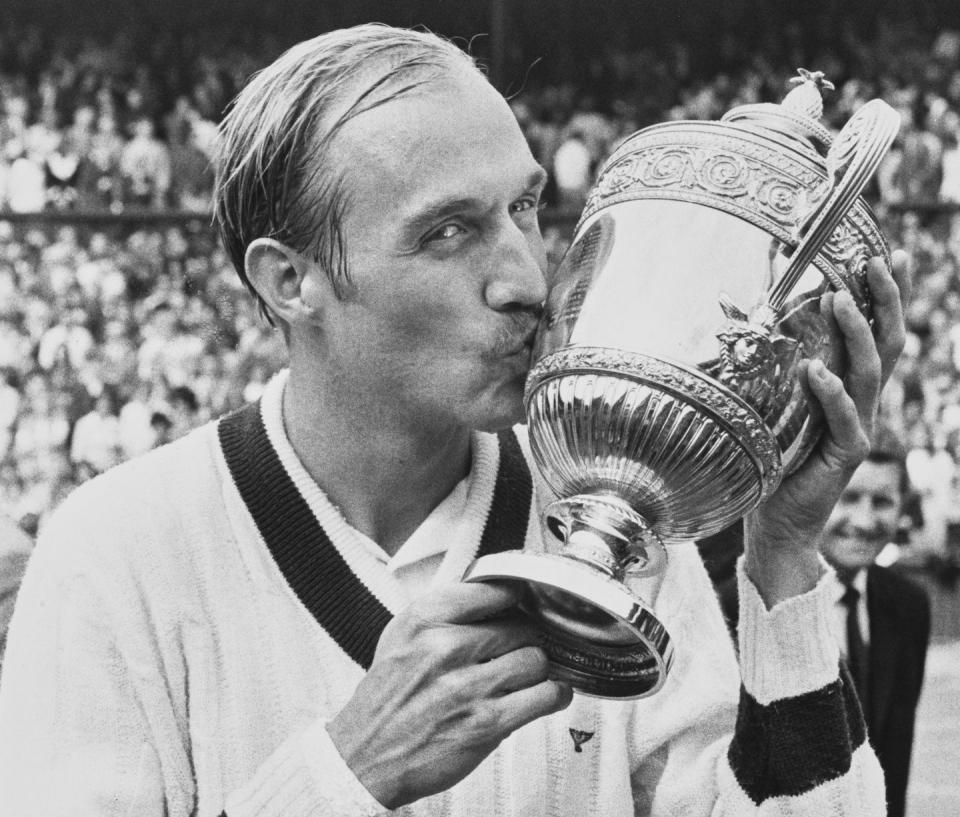 <p>Stan Smith after his victory over Ilie Nastase n their Men's Singles Final match in July 1972.</p>