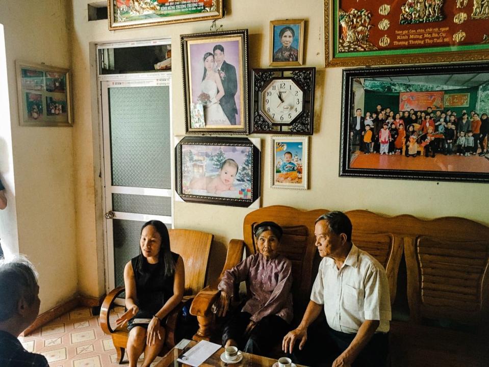 <div class="inline-image__caption"><p><i>Nguyen Thi Sinh, 96, who lost two sons in the war with America. Both of her sons were listed as missing in action.</i></p></div> <div class="inline-image__credit">Joseph Babcock</div>