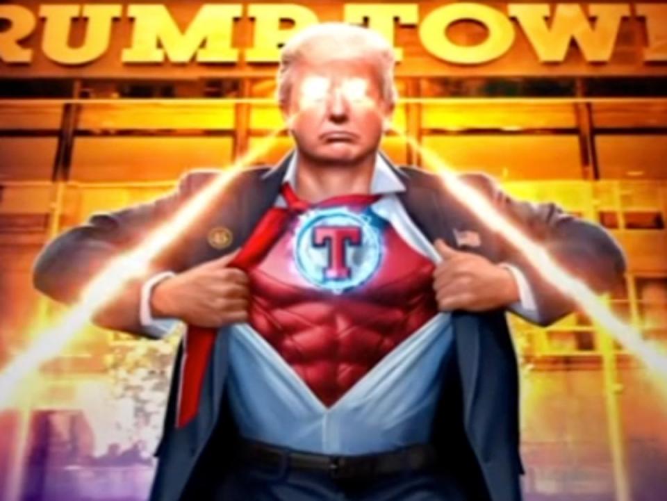 Donald Trump shared a bizarre video teasing a ‘major announcement’ (Screenshot / Truth Social / Donald Trump)