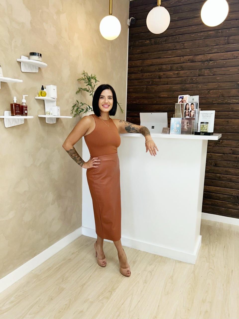 Julissa Sostre a registered nurse and owner of Hadara Aesthetics before taking her next client at 
Lume + Lather Beauty Spa, a luxury spa on 59 Pleasant St Suite C, Randolph, MA 02368.  Sostre changed her career path from working in the hospital to aesthetic nursing, specializing in  Botox, derma fillers, Iv vitamins, shots, lip injections, cheek and
Jaw fillers. August 8, 2023.