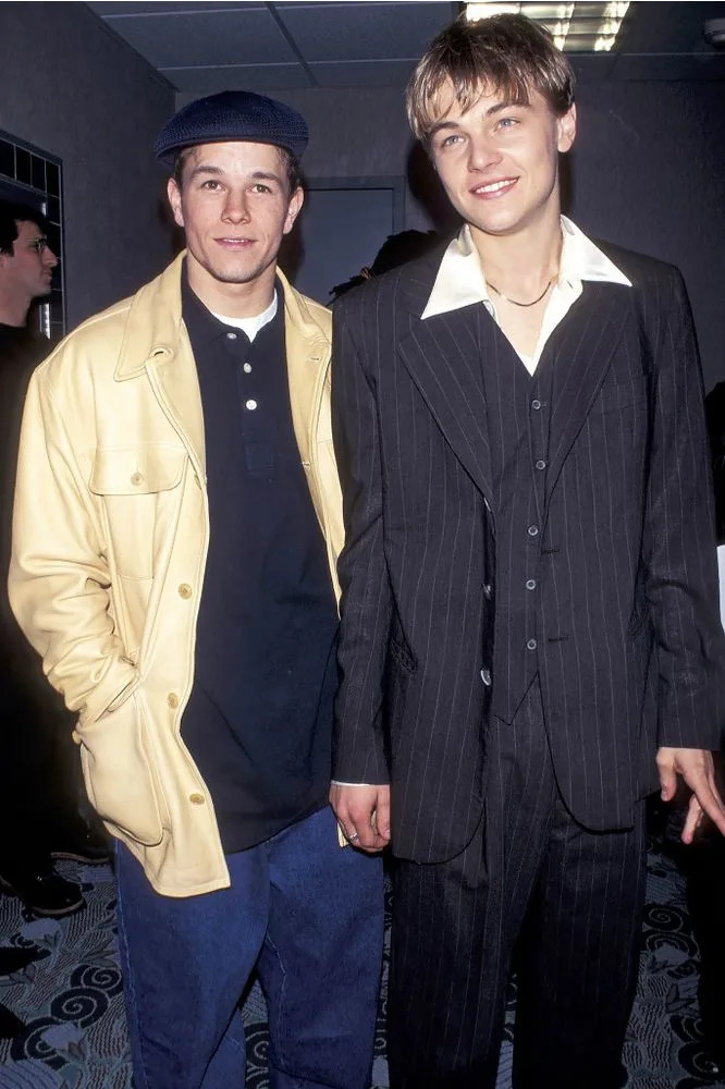 Mark Wahlberg and Leonardo DiCaprio in 1995