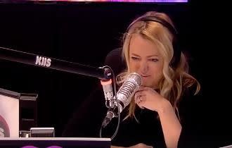 Jackie couldn't believe it! Source: KIIS FM