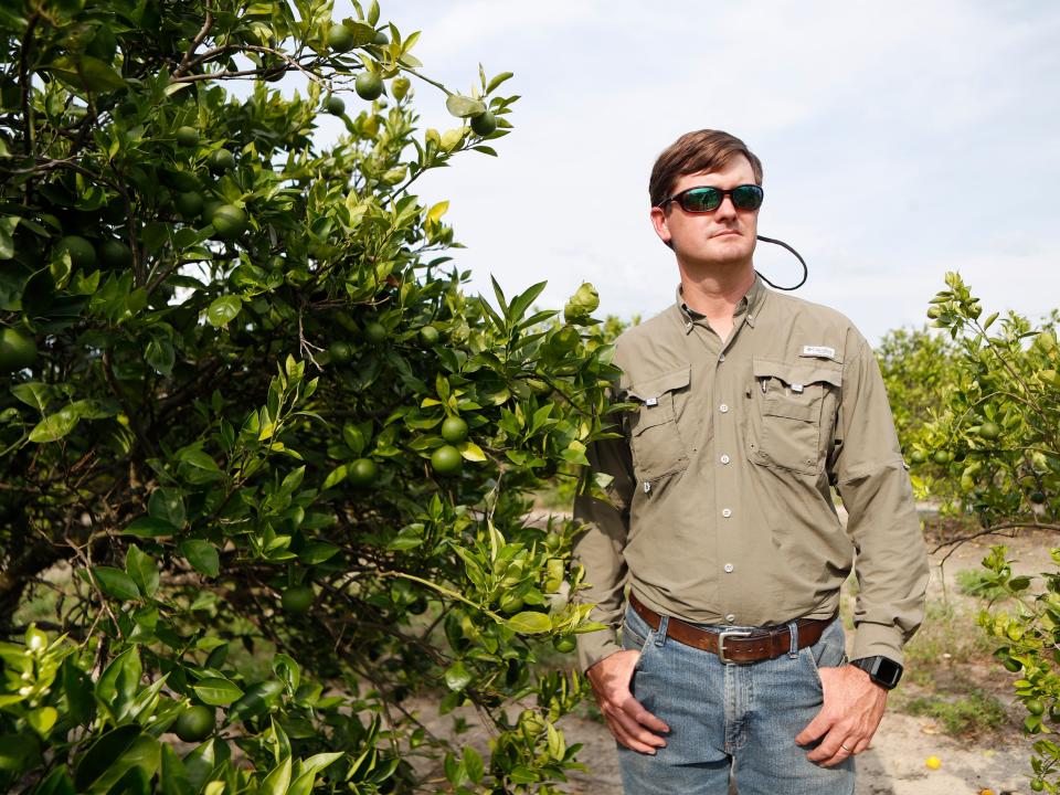 Christian Spinosa, orange grower at Putnam Groves in Florida.