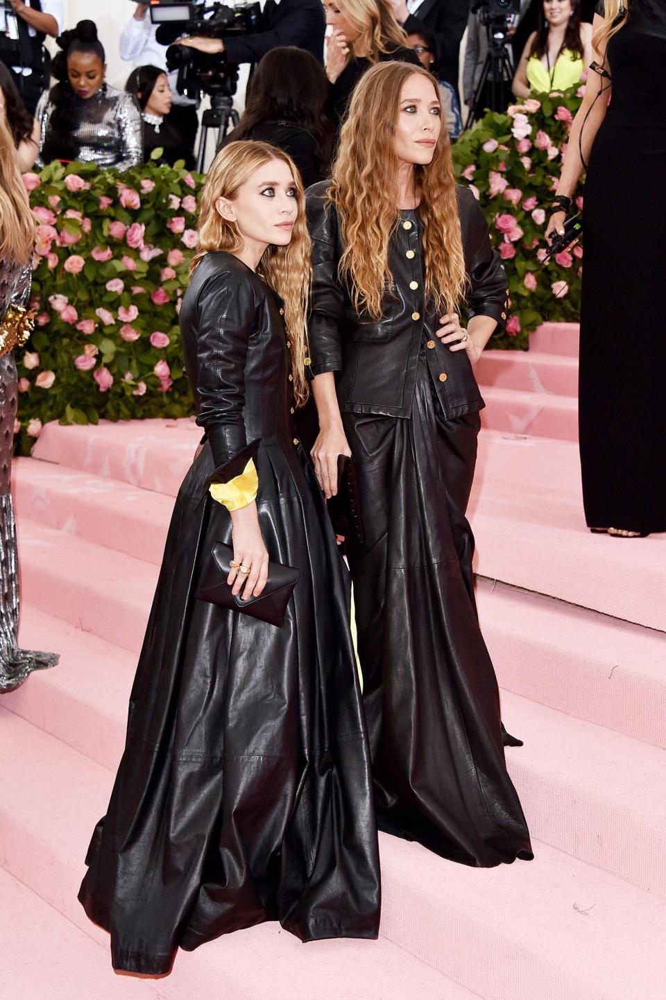 The Olsen Twins Did Their Own Mood-Serving Thing in Matching Leather at the 2019 Met Gala