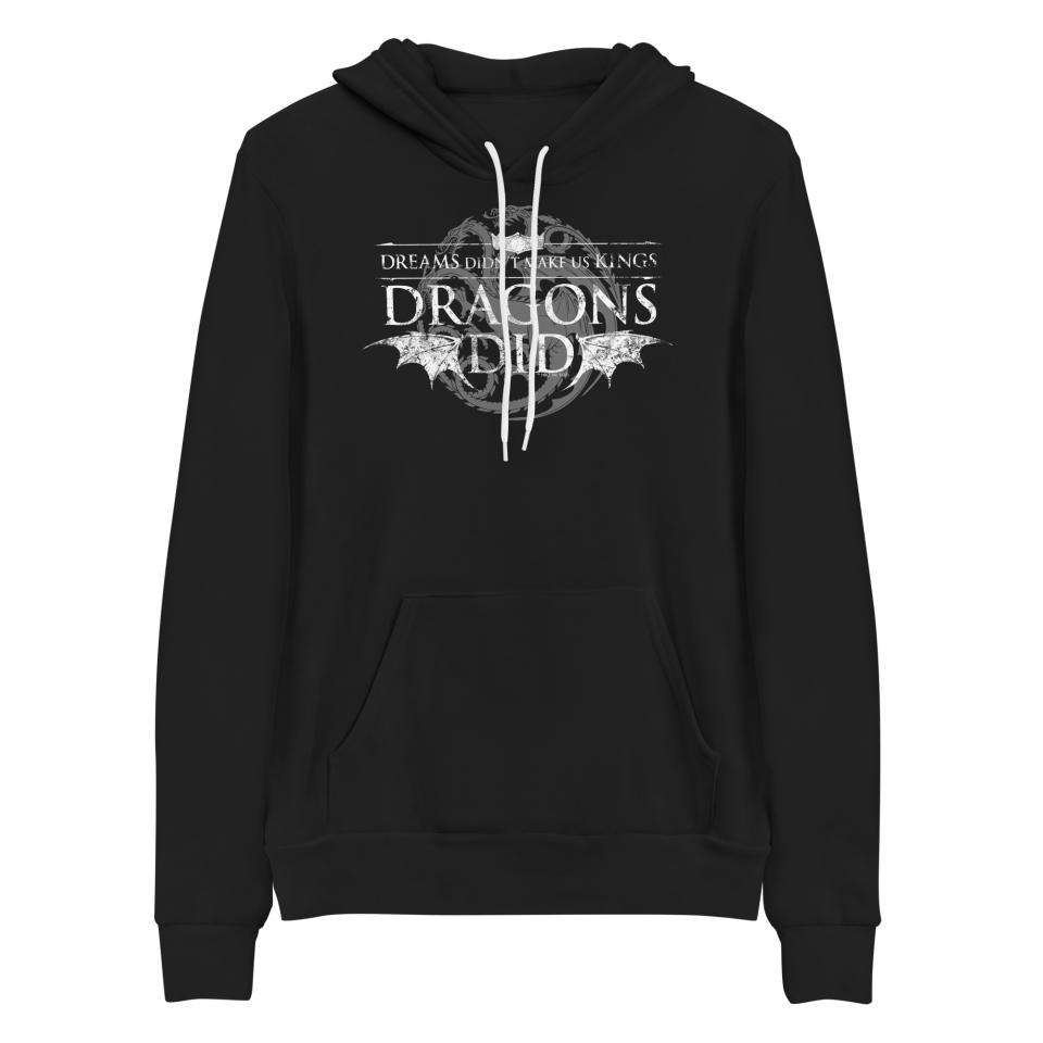 A House of the Dragons hoodie is among the new merch for the Game of Thrones prequel available at the WB Shop. (Photo: Courtesy of WB Shop)