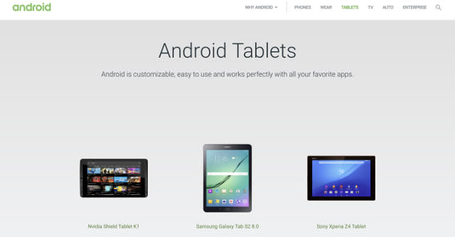 Next time you visit Google's official Android website, you might notice a tiny